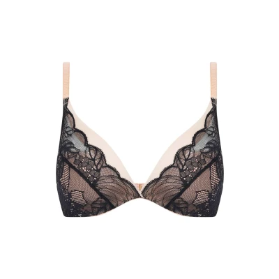 Image of Chantelle Midnight Flowers BRA Triangle bra, Women&#039;s, Size: 32B, Black