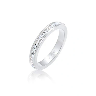 Image of Elli Ring Bandring Labradorit Edelstein Zirkonia 925 Silber