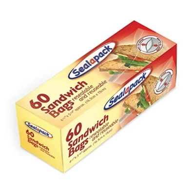 Image of Sandwich Bags 60pk 165 x 150mm