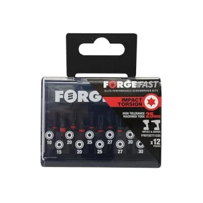 Image of ForgeFix ForgeFast TORX Compatible Impact Bit Set, 12 Piece