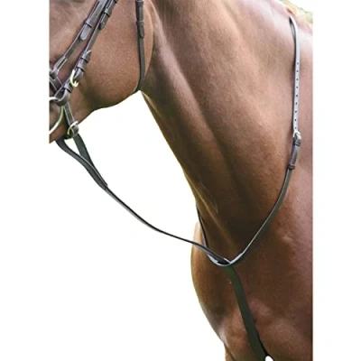 Image of Shires Equestrian Blenheim Standing Martingale Havana Size: Cob