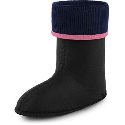 Image of Ladeheid Warming Insert for Children&#039;s Girl&#039;s Boy&#039;s EVA Extra Light Wellington Boots Rainy Wellies Rain KL058 (Light Pink, 12.5 UK Child)
