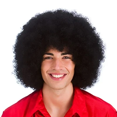 Image of Wicked Costumes Giant Black Afro Fancy Dress Wig