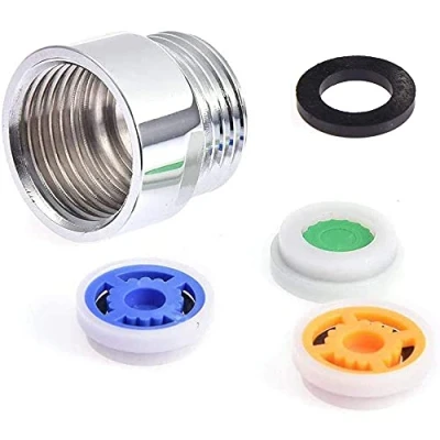 Image of Juliyeh Shower Flow Reducer Limiter Set,Restrictor Regulator Water Saver Universal for Shower, Hotel, Bathroom, Toilet Silver