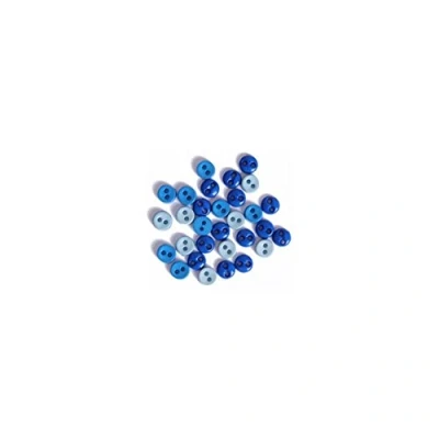 Image of Trimits Mini Round Button Pack Blues, 7mm