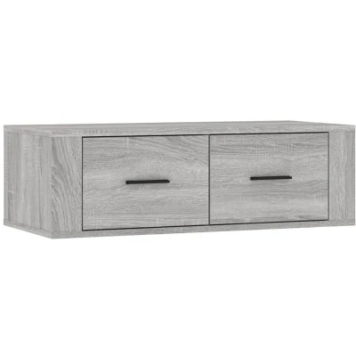 Image of vidaXL Hanging TV Cabinet Grey Sonoma 80x36x25 cm Engineered Wood