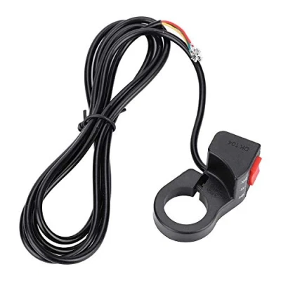 Image of Bnineteenteam Bike Light Switch, Electric Handlebar Mounted 3 Speed Rocker Switch for Motorcycle