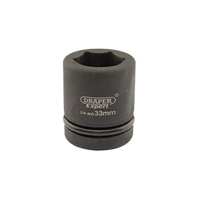 Image of Draper Expert HI TORQ� 6 Point Impact Socket, 1&quot; Sq. Dr., 33mm