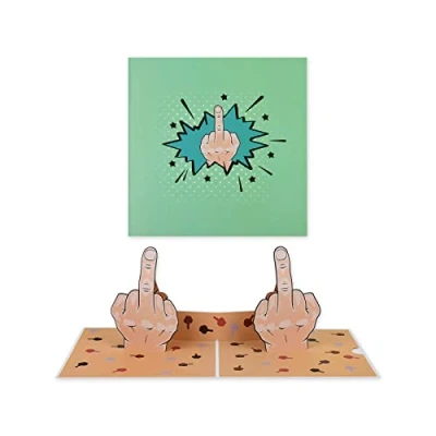 Image of ds. distinctive style Funny Birthday Cards Middle Finger Pop Up Card Gag Gifts for Adults
