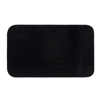 Image of Gözze Non Slip Soft Bath Mat, 100% Polyester, 50 x 70 cm Black