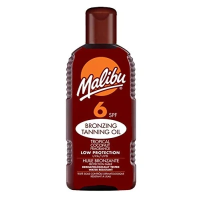 Image of Malibu Bronzing Tanning Oil Spf 6 200ml