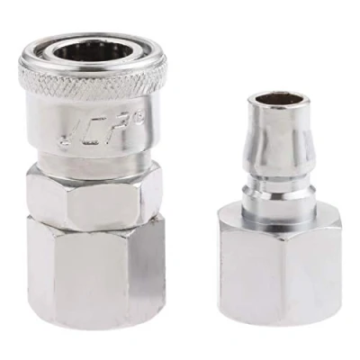 Image of Air Line Hose Fittings 3/8&quot; BSP Female Thread Quick Release Coupler Connector Pack of 2