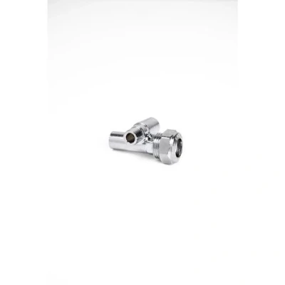 Image of Plumbright Chrome Radiator Draw Off Tail Piece 15mm TPDOT