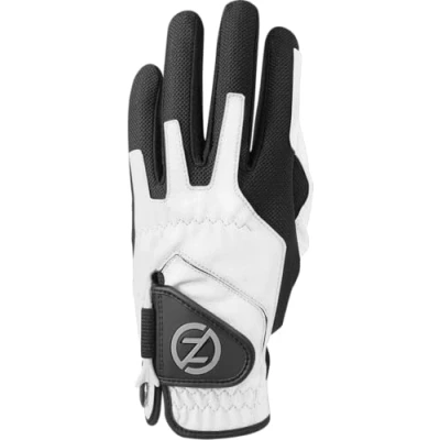 Image of Zero Friction Men&#039;s Compression Synthetic Right Hand Universal Fit Golf Glove, One Size, White, GL00025