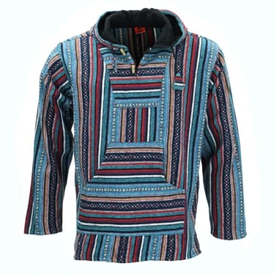 Image of LOUDelephant Brushed Gheri Cotton Baja Hoodie Purple Sky (XX Large)