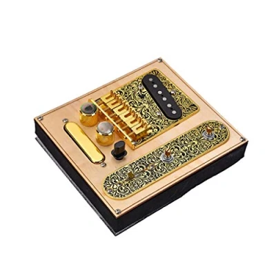 Image of Alnicov 1 Set 3 Way Prewired Control Plate Bridge Neck Pickups Set,for Telecaster Electric Guitar Musical Instrument Parts Accessories