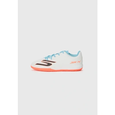 Image of Skechers Performance JR Youth IC Trainers for kids, Size: 5, White/turquoise/pink shoes