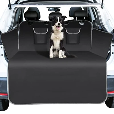 Image of Nobleza Car Boot Protector for Dogs, Nonslip Waterproof Liners with Side &amp; Bumper Protection, Universal Antifouling Durable Dog Seat Cargo Cover Cars, Truck and SUV