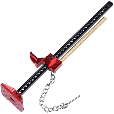Image of CENPEK 1/10 RC Crawler Accessories Metal Jack Stand and Foldable Winch Anchor Decor for Traxxsa TRX4 Axial SCX10 RC4WD D90