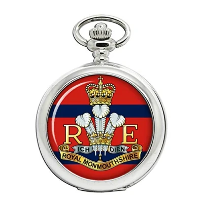 Image of Giftshop UK Royal Monmouthshire Engineers, British Army Full Hunter Pocket Watch