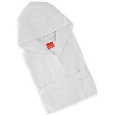 Image of Gabel Golf Bathrobe with Hood, 10 White, Large