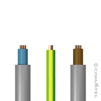 Image of 1m 25mm Tails &amp; Earth Cable (6181Y/6491X)