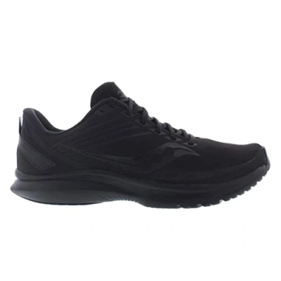 Image of Saucony Men&#039;s Kinvara 12 Running Shoe, Black/Black/Black, UK