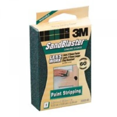 Image of 3M 20909 60 Grit Sandblaster Paint Stripping Sanding Sponge Block