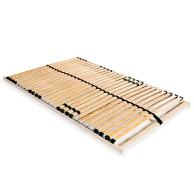 Image of vidaXL Slatted Bed Base with 28 Slats 7 Zones 140x200cm Frame Home Bedroom