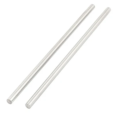 Image of sourcingmap A15113000ux1223 2 Pcs 5mm x 150mm DIY RC Car Model Straight Metal Round Shaft Rod Bars (Pack of 2)