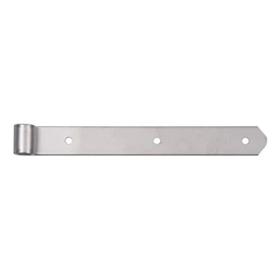 Image of Strap Hinge Straight with Rounded End Rolle 16 mm / 300 x 35 1 Stk. stainless steel