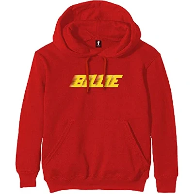 Image of Billie Eilish Racer Logo Official Unisex Hoodie Hooded Top (XX Large) Red
