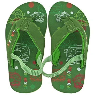 Image of Urban Beach Boys Infants Bubble Bus Sling Back FLIP Flops Green Sandals UK 7 (EU 24)