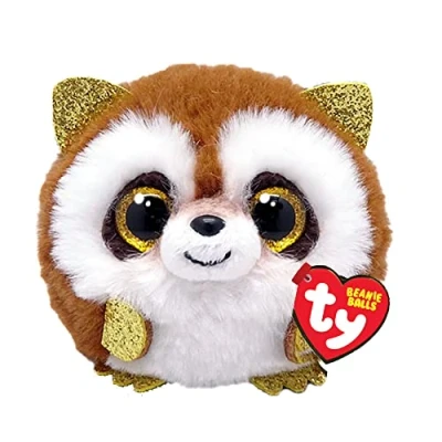 Image of TY Pickpocket Raccoon Beanie Balls 3 Inches Baby Soft Plush Toy Collectible Cuddly Fabric Teddy