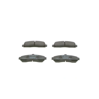 Image of 410601F025, 410606F625, 410606F626, 4106099B25, 4106099B26 Brake pad set BOSCH 0 986 461 122 Low Metallic NISSAN: MICRA 2