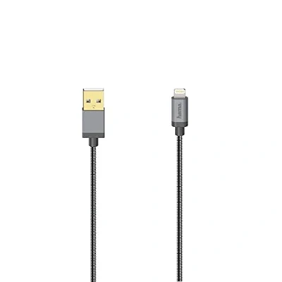 Image of Hama USB 2.0 Metal Cable for iPhone/iPad with Lightning Connector 0.75m