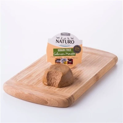 Image of Naturo Adult Cat Grain Free Salmon Mousse, 85g X8
