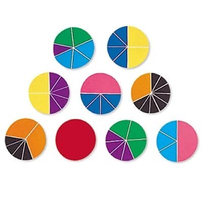 Image of Learning Resources Deluxe Rainbow Fraction Circles