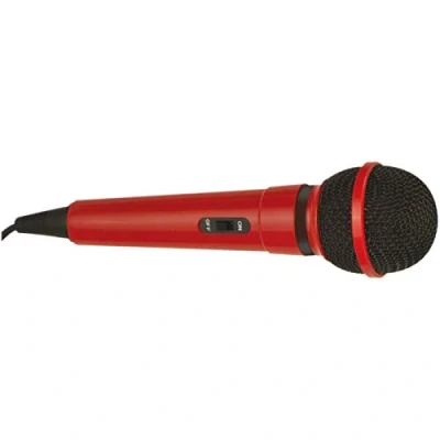 Image of Dynamic Handheld Karaoke Microphone with 3.5mm Plug (Red)