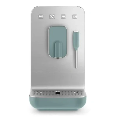 Image of Smeg BCC12EGMUK Bean To Cup Coffee Machine With Milk Frother Emerald Green
