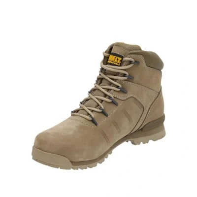 Image of DEWALT Carlisle Men&#039;s Nubuck Leather, Steel Safety Toe, Lightweight Work Boot, Stone, UK6
