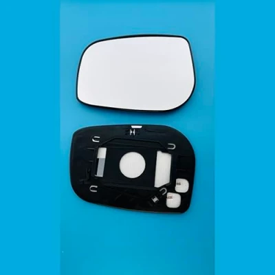 Image of Door Wing Mirror Glass Fits to TOYOTA AVENSIS VERSO (2006 2009),AVENSIS(2006 2009) With Base Left Hand Passenger Side