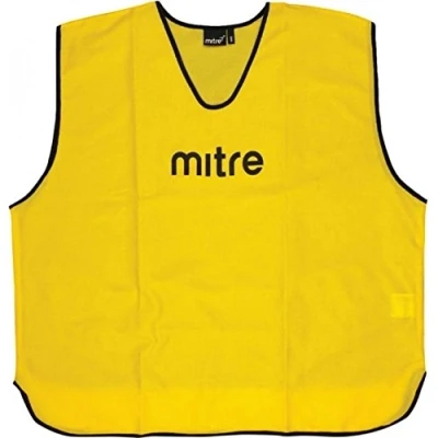 Image of Mitre Soccer Core Training Bib 25pk Yellow Senior Pack Size 25