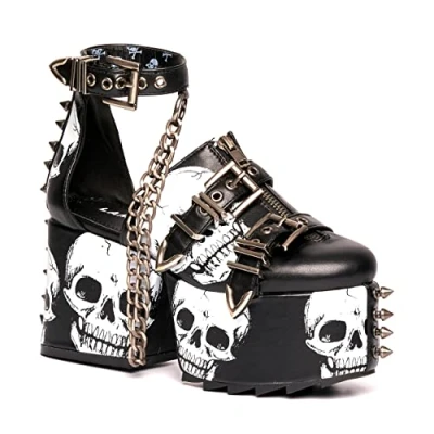 Image of LAMODA Through The Night Chunky Platform Wedges, UK 8