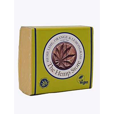 Image of Organic Hemp Soap Bar Hemp, Lime, Orange &amp; Lemongrass 100g