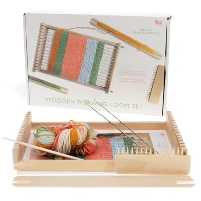 Image of Rex London Wooden Weaving Loom Set