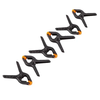 Image of 6x Black Micro Spring Clamps By Blackspur