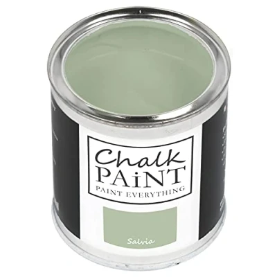 Image of Chalk Paint Everything® Salvia (Sage Green) 750 ml Water Based for Shabby Chic Furniture, Décor, and Upcycling Projects Non Toxic, Easy to Apply