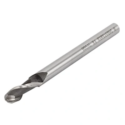 Image of Sourcingmap 8mm Cutting Dia Helical Groove 2 Flutes HSS AL Ball Nose End Mill Cutter