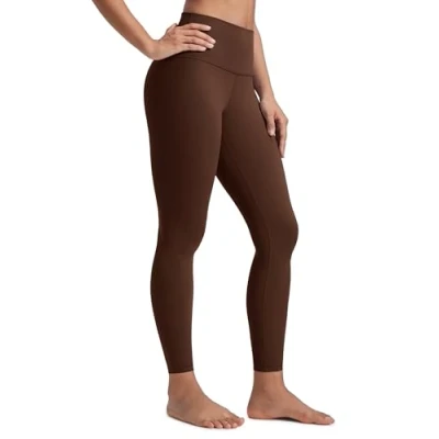 Image of CRZ Yoga Women&#039;s Butterluxe Leggings 25&#039;&#039; High Waisted Workout Gym Buttery Soft Pants Lava Brown 14